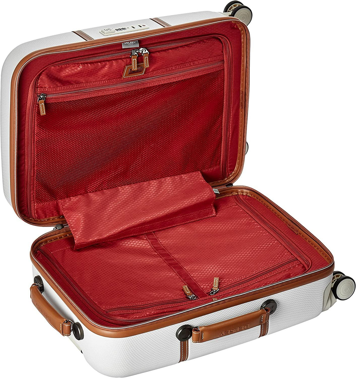 Chatelet Hardside Luggage with Spinner Wheels, Champagne White, Carry-on 21 Inch, with Brake