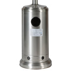 Gplesas 46000BTU Patio Heaters Gas Stainless Steel Outdoor Heating ETL Certificate Silver Waterproof Cover Home Yard