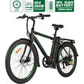 26 In. Electric Mountain Bike for Adults, Electric Commuting Bicycle with Removable 36V 10Ah Battery City Ebike 25-40 Mile Ran6-Speed Gears Cruiser Bicycle
