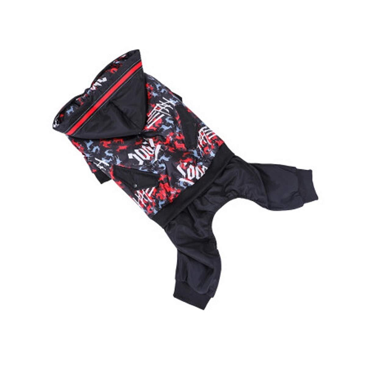 Walled Dog Clothes, Golden Retriever, Labrador, Siberian Husky Medium LarDog Winter Four-Foot Cotton Clothing Pet Autumn and Winter Clothing Very Beautiful Clothes.