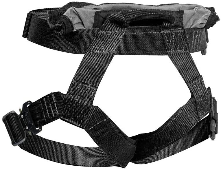 Fusion Tactical Duty Belt 23KN Griffin Military Police Half Body Search Rescue Harness, Black, XX-Lar(RH-1151-32)