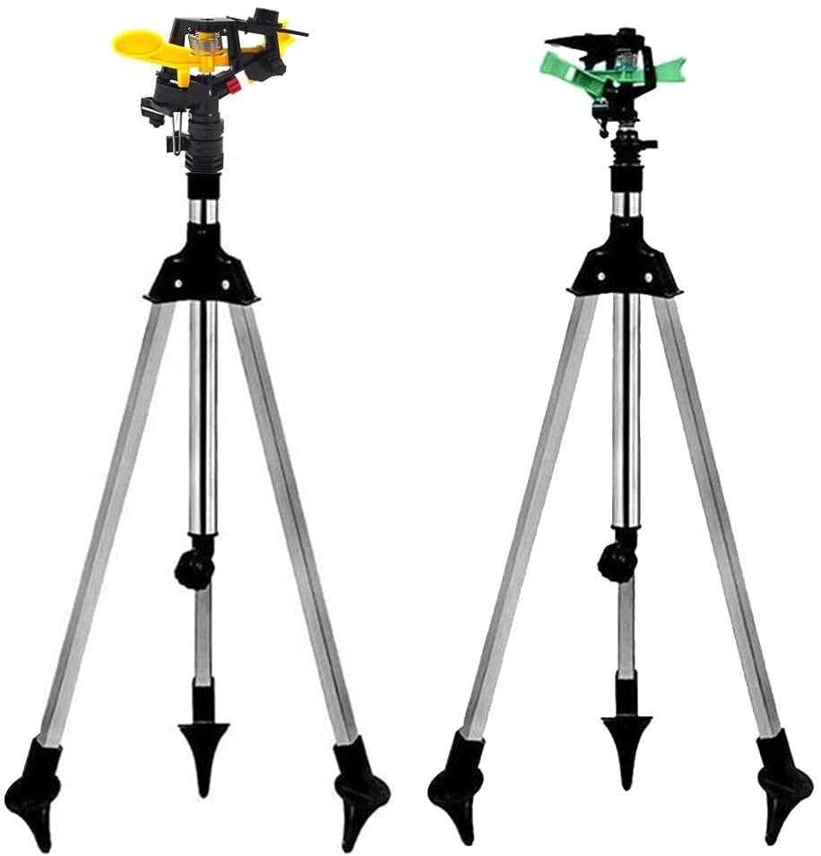 YFQHDD Adjustable Garden Plant Watering Telescopic Tripod Sprinkler Irrigation Kit Garden Sprinkler (Color : Yellow)