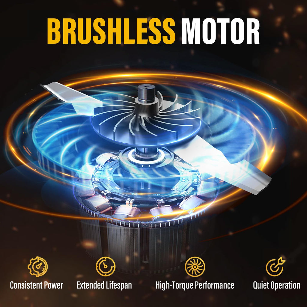 Cordless Lawn Mower Compatible with Dewalt 20V MAX Battery (Tool Only) | 13" Deck, Brushless Motor, 5-Position Height Adjust, 8 Gal Bag, Ideal for Small Yards