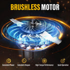 Cordless Lawn Mower Compatible with Dewalt 20V MAX Battery (Tool Only) | 13" Deck, Brushless Motor, 5-Position Height Adjust, 8 Gal Bag, Ideal for Small Yards