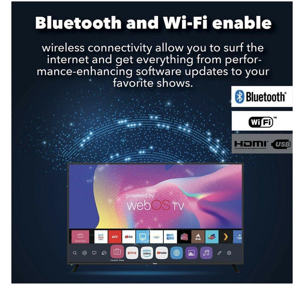 rca rwosu5549 55" 4k uhd led smart tv - black