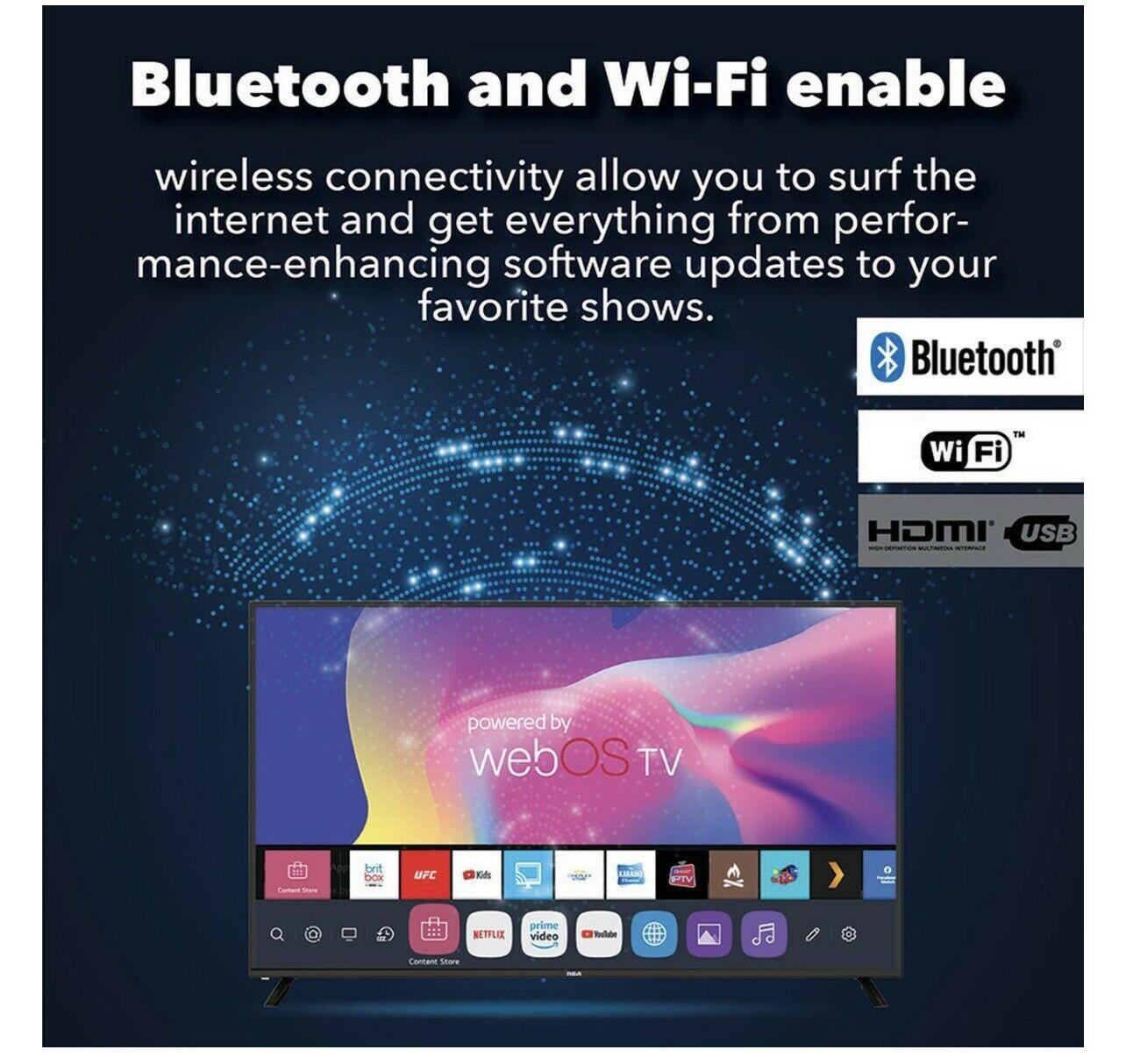 rca rwosu5549 55" 4k uhd led smart tv - black
