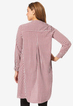 hi-low georgette tunic