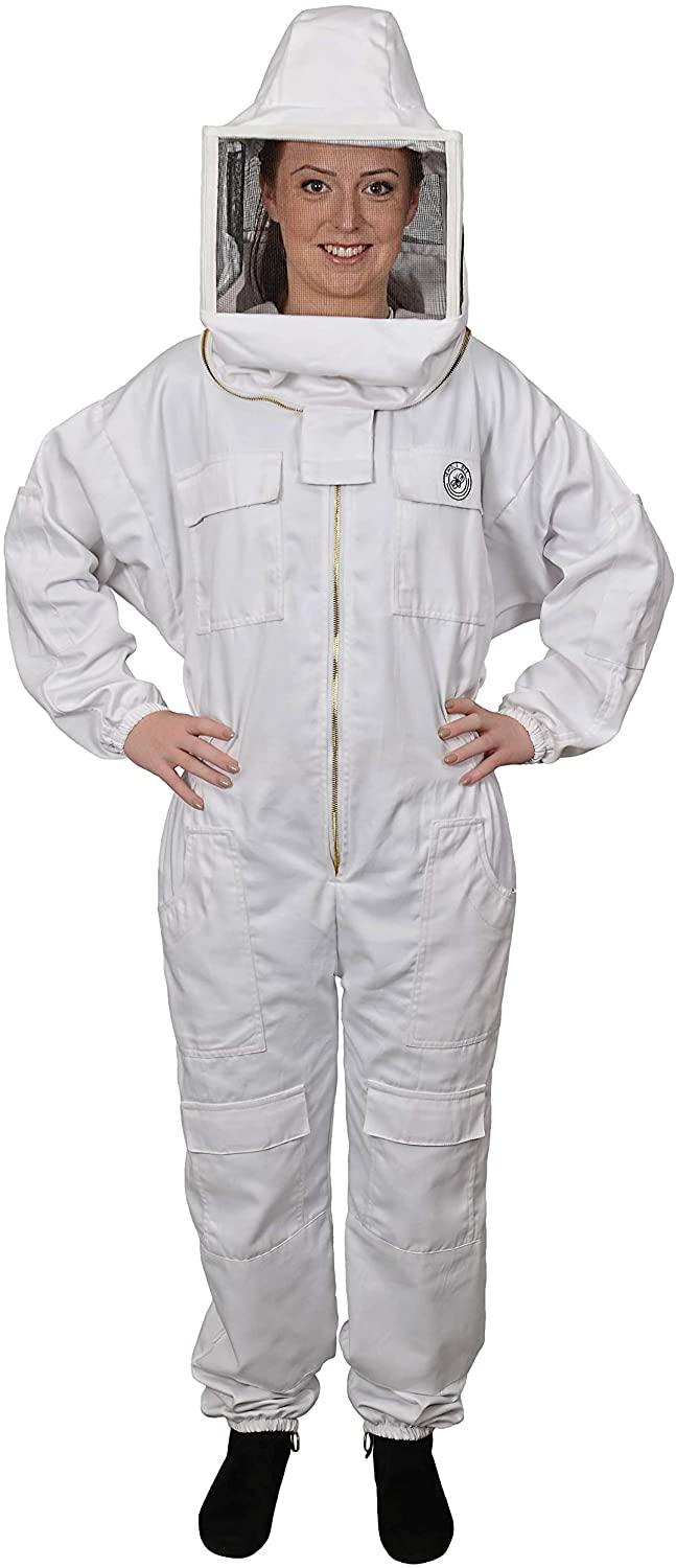 humble bee 412 polycotton beekeeping suit with square veil