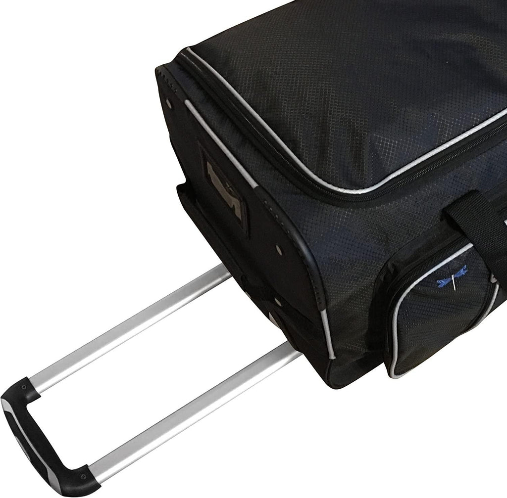 23 Inch Garment Rack Duffel with Wheels, Black/Gray