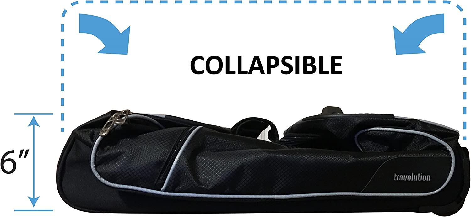23 Inch Garment Rack Duffel with Wheels, Black/Gray