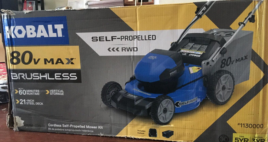 Kobalt #1130000 80-Volt Max 6Ah Brushless Cordless Self-Propelled Mower Kit