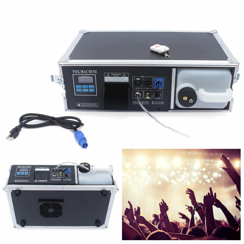 Ethedeal 1500W Stage Fog Machine RGB LED Fog Machine with Remote Control for Wedding, Halloween, DJ Party and Stage Effect