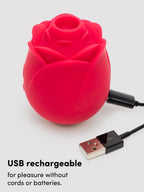 Lovehoney Rose Clitoral Suction Stimulator, Red