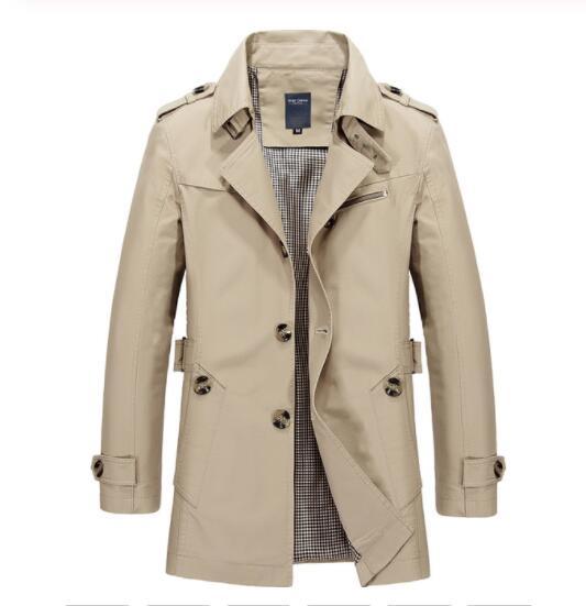 Classic Lconic Men Trench Breasted Overcoat