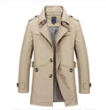 Classic Lconic Men Trench Breasted Overcoat