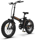 Aostirmotor Folding Electric Mountain Bike with 36V13AH Removable Lithium Battery&amp;500W Motor 20’4 inch Fat Tire Electric Bicycle for Adults