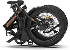 Aostirmotor Folding Electric Mountain Bike with 36V13AH Removable Lithium Battery&amp;500W Motor 20’4 inch Fat Tire Electric Bicycle for Adults