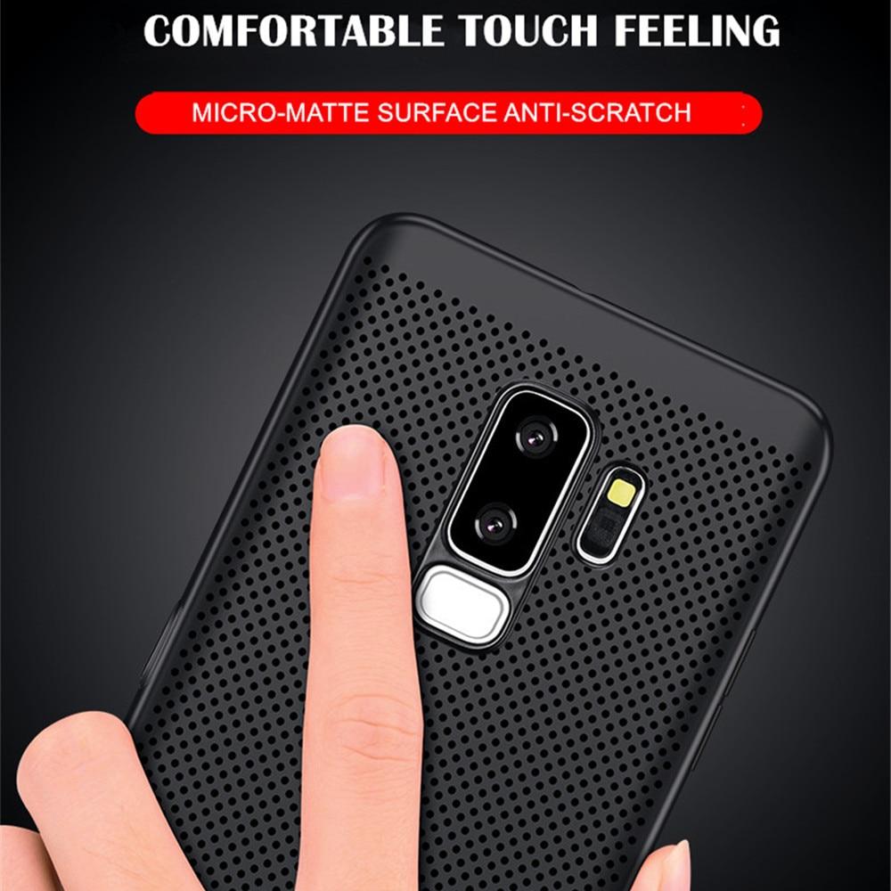 Phone Case - Luxury Ultra Slim Grid Heat Dissipate Shockproof Case For Samsung S8 S9 Plus Note 8 9 s10 plus