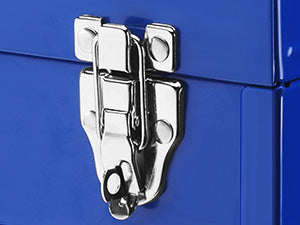 Tool Box with Drawers, 18 Inch with 2 Drawers and 1 Top Storage, Portable Toolbox with Metal Latch and Liner for Garage, Office and Home Storage, 100 LBS Load Capacity (Totally)