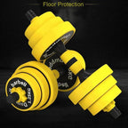 Adjustable Dumbbell Barbell Weight Pair Weight Multifunction Home (66Lb閿