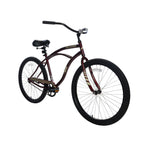 APOLLO Beach Commander, 26 In., Single Speed Cruiser Bike, Deep Red