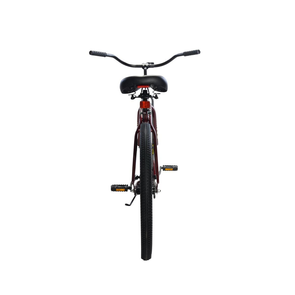 APOLLO Beach Commander, 26 In., Single Speed Cruiser Bike, Deep Red