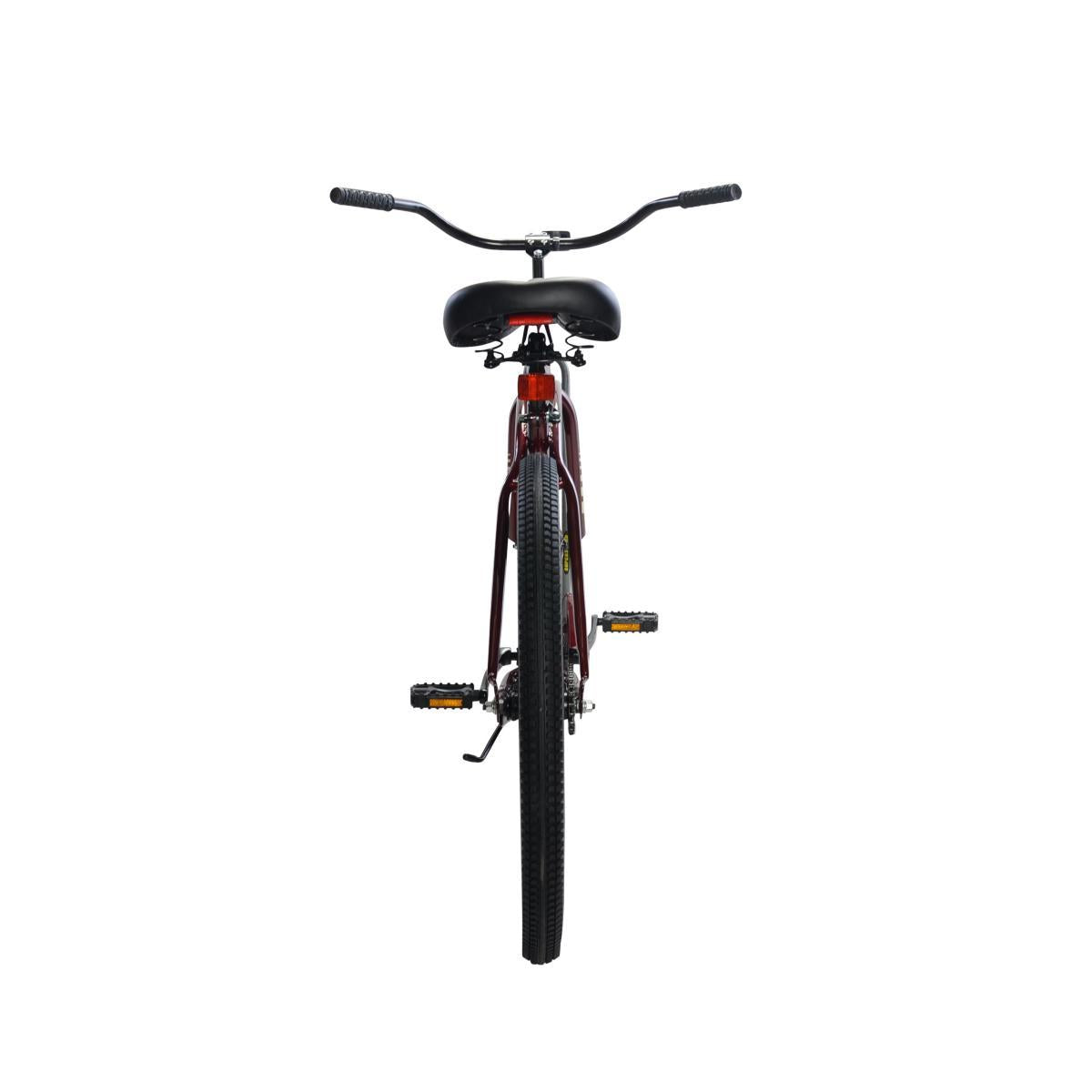 APOLLO Beach Commander, 26 In., Single Speed Cruiser Bike, Deep Red