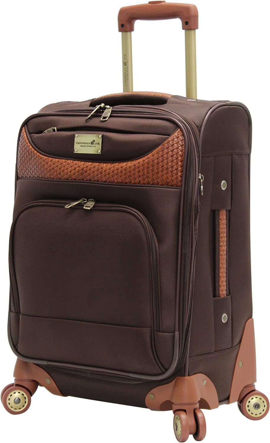 20 Inch 8 Wheel Spinner Carry-On, Chocolate Brown, One Size