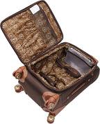 20 Inch 8 Wheel Spinner Carry-On, Chocolate Brown, One Size