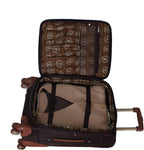 20 Inch 8 Wheel Spinner Carry-On, Chocolate Brown, One Size