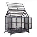 WONLINE 42" Heavy Duty Dog CaCrate Kennel Metal Pet Playpen Portable w/Tray House