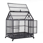 WONLINE 42" Heavy Duty Dog CaCrate Kennel Metal Pet Playpen Portable w/Tray House