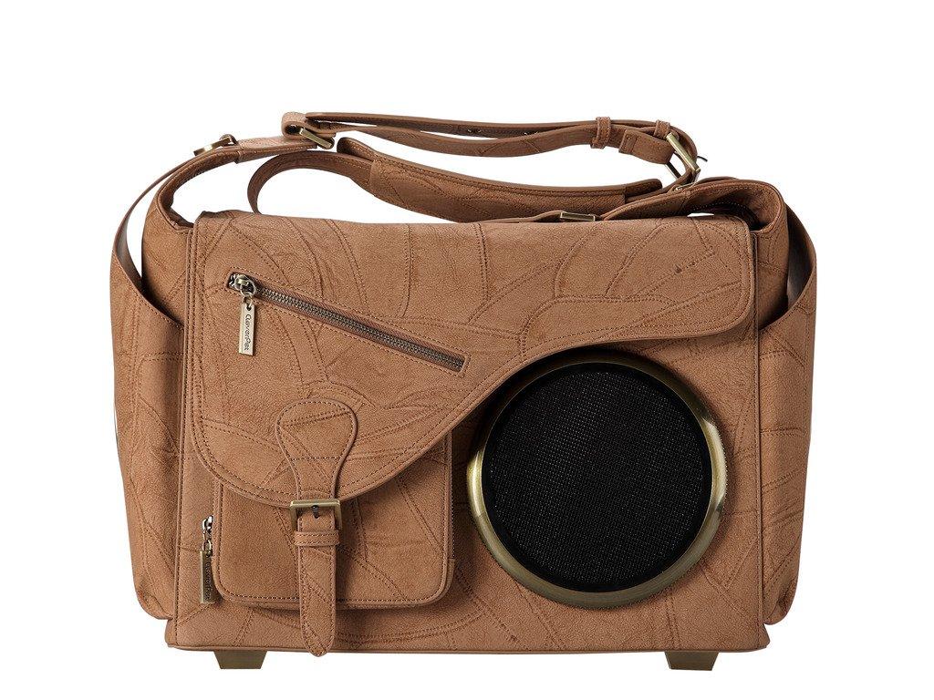 CLOVERPET C0402 Innovative Fashion Bubble Pet Travel Carrier Backpack for Cats Dogs Puppy, Brown, 16.7" LX8.3 WX12.6 H