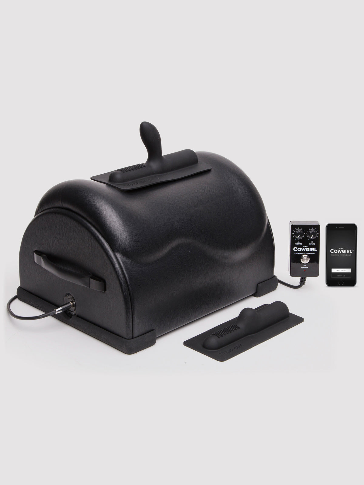 The Cowgirl Premium Remote and App Controlled Riding Sex Machine, Black
