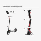 CUISIDIAO Folding Electric Bicycles, 350W 36V Waterproof Electric Bicycle, A Ranof 30 Miles, Safe and Comfortable Driving Experience (Color : 12km, Size : 8inches)
