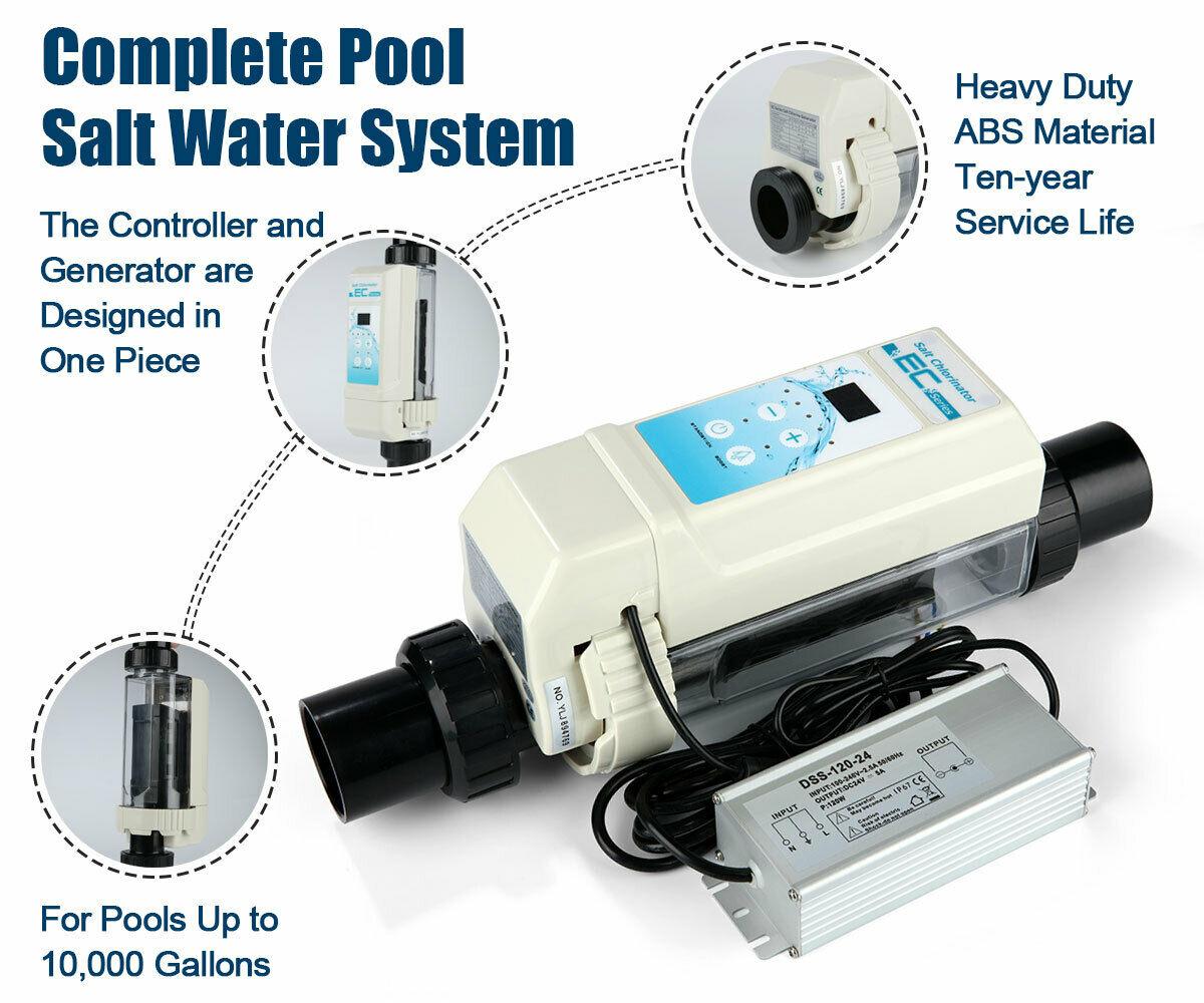 complete salt water chlorine generator system chlorination for swimming pools