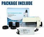 complete salt chlorine generator system for ≤ 10k gallons swimming pool pond spa