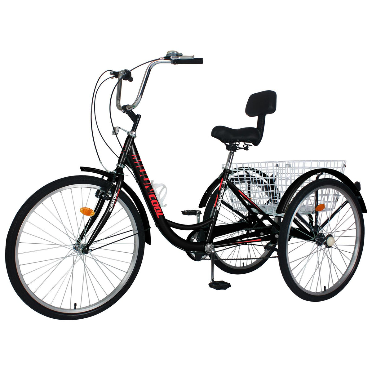 Lilypelle 20/24/26 inch Adult Tricycle for Women Men Seniors 7-Speed Three Wheel Cruiser Bike Trike with LarBasket, Low Step Through Frame,Exercise Shopping Tricycle Adult (Foldable&amp;Non-foldable)