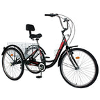 Lilypelle 20/24/26 inch Adult Tricycle for Women Men Seniors 7-Speed Three Wheel Cruiser Bike Trike with LarBasket, Low Step Through Frame,Exercise Shopping Tricycle Adult (Foldable&amp;Non-foldable)