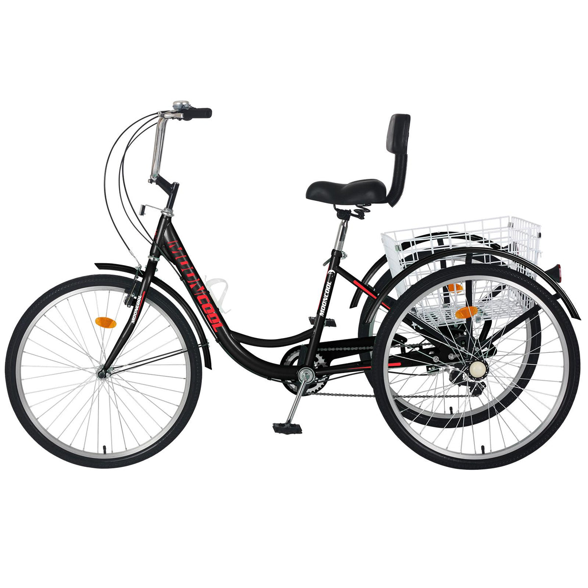 Lilypelle 20/24/26 inch Adult Tricycle for Women Men Seniors 7-Speed Three Wheel Cruiser Bike Trike with LarBasket, Low Step Through Frame,Exercise Shopping Tricycle Adult (Foldable&amp;Non-foldable)