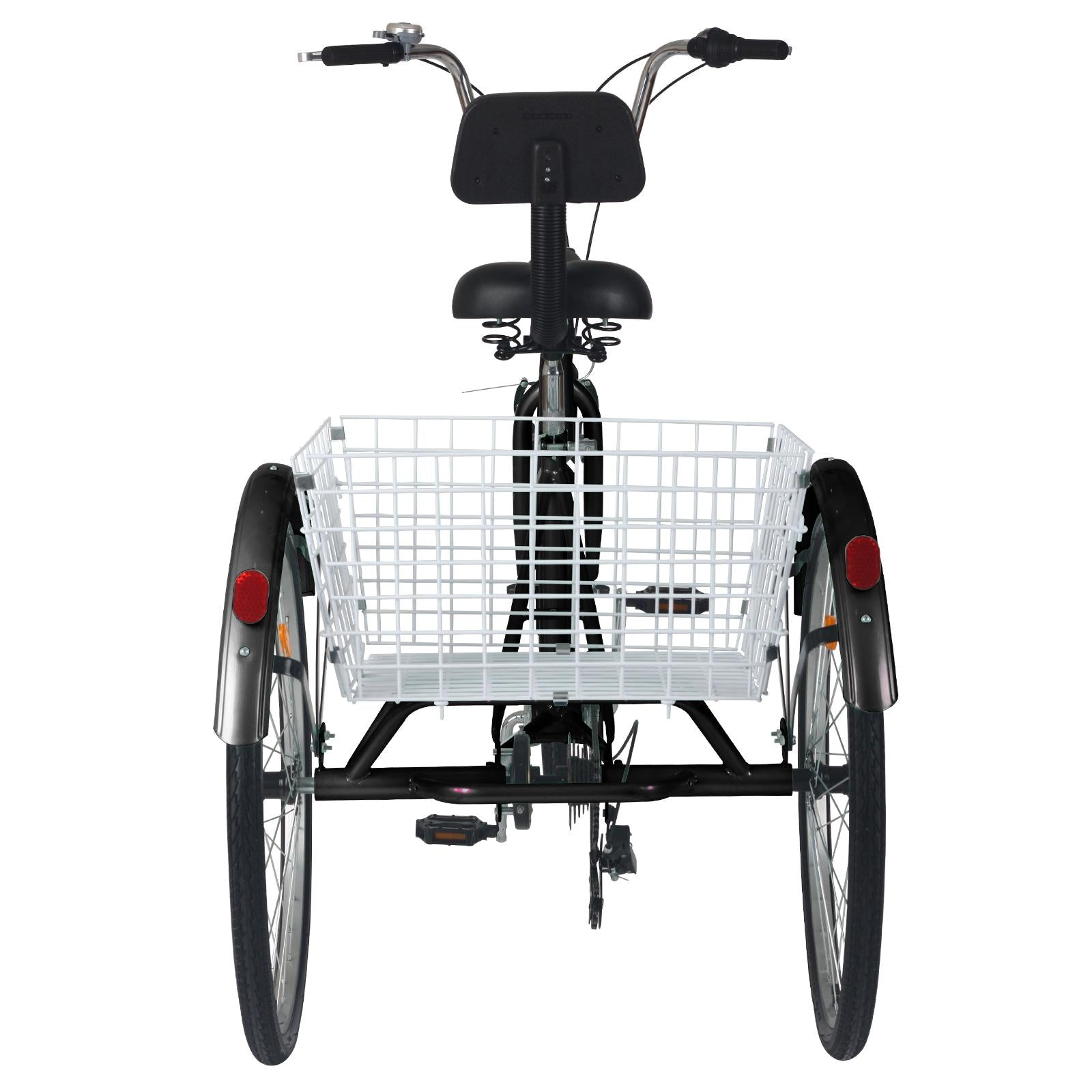 Lilypelle 20/24/26 inch Adult Tricycle for Women Men Seniors 7-Speed Three Wheel Cruiser Bike Trike with LarBasket, Low Step Through Frame,Exercise Shopping Tricycle Adult (Foldable&amp;Non-foldable)