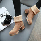 Ladies Thick Fluffy Warm Snow Boots