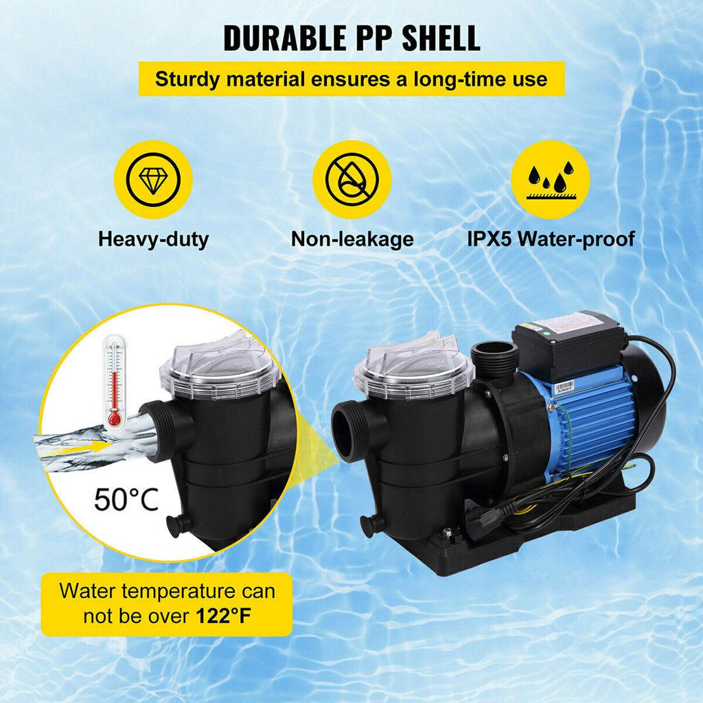 3hp in-ground swimming pool pump motor strainer generic hayward replacemen