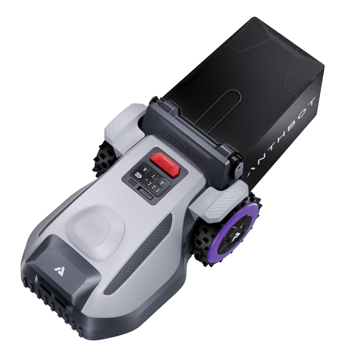 N8 Robotic Lawn Mower with Sweeper, RTK+NRTK 1/2 Acre, 4-in-1 Mowing and Grass Collection System, Automatic Targeted Dumping 23L Large-Capacity Leaf Collection Bin, 45% Slope, App Control