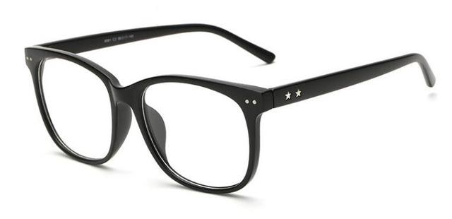 Sunglasses - Classic Retro Clear Lens Optical Squre Frame Glasses