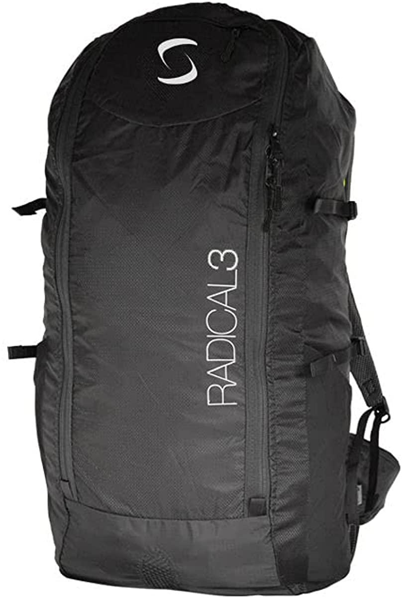 Supair Radical 3 Ultralight, multi-purpose, adjustable harness ( Black/Green, Large)