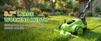 Electric Small Lawn Mower with Auto Shut-Off Sensor, 3 Position Cutting Height, 9.9Lbs Lightweight Cordless Push Mower Battery Powered for Garden/Yard/Farm, Gardening Gifts for Parents, Seniors