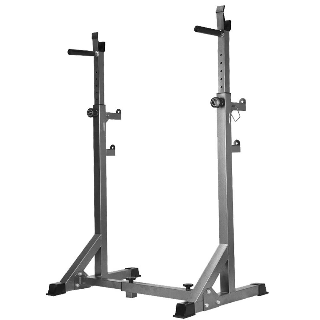 Adjustable Barbell Rack Weight Lifting Bench Press Squat Rack Pull Up Bar Gym