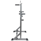 Adjustable Barbell Rack Weight Lifting Bench Press Squat Rack Pull-Up Bar Gym