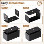 100 Gallon Waterproof LarResin Deck Box Indoor Outdoor Lockable StoraContainer for Patio Furniture Cushions Garden Tools (100 Gallon, Black)
